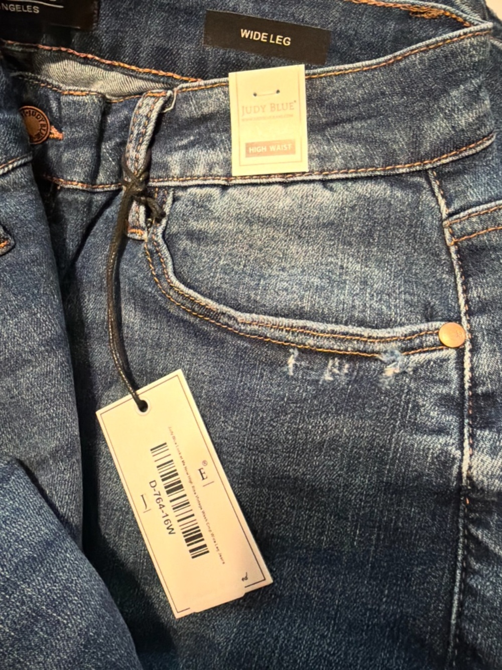 NEW Judy Blue Wide Leg High Waisted Denim Jeans - Women's 16W